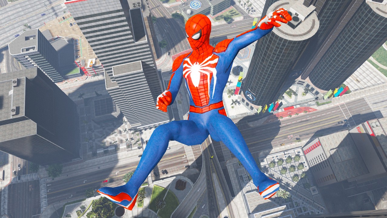 GTA SPIDERMAN FUNNY AND INTERESTING JUMPS & FALLS #23 (GTA 5 Gameplay) #gtav