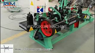 High speed barbed wire fence making machine