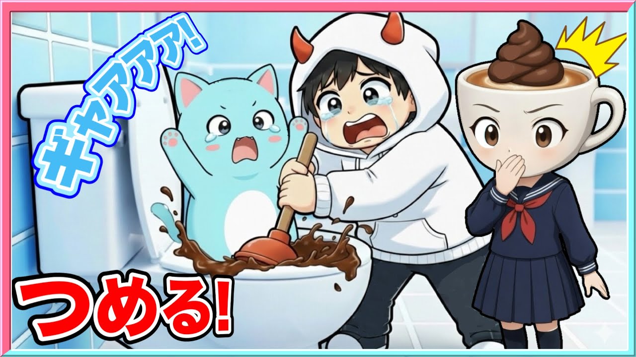 友だちをつまったトイレの中に無理やり押し込んでみた結果・・・😱【 ROBLOX / ロブロックス 】【 ブレインロット / Brainrot 】