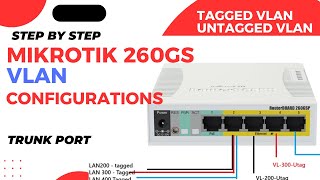 Mikrotik 260GS VLAN Configuration Guide Step by Step  | VLAN Trunk | Tagged | Untagged VLAN