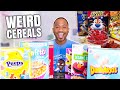 TRYING ALL THE WEIRD CEREALS OF 2021 | Flaming Hot Frosted Flakes | Taste Test | Alonzo Lerone