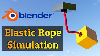 Blender 3.1  Rigid Body And Cloth Simulation | Elastic Rope Tutorial screenshot 4
