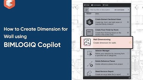Create Wall Dimensions Automatically in Revit Using BIMLOGIQ Copilot