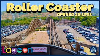 Roller Coaster at Lagoon Amusement Park (4K 60FPS)