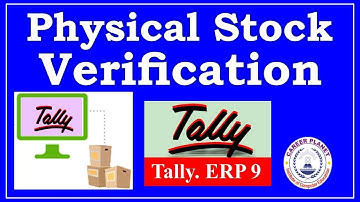 Physical Stock Verification in Tally ERP 9 | Learn Tally in Hindi