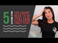 5 Things You Cannot Wear To An Italian Family Event