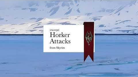 Funny Skyrim Book Reading – Horker Attacks (excerpt)