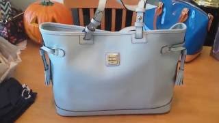 Dooney and Bourke Saffiano Leather Double Strap Tassel Bag from QVC ♡