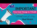 Very Good Change in VULMS|How to Check Result|Course Selection Date|How to Select Final Project|L4H