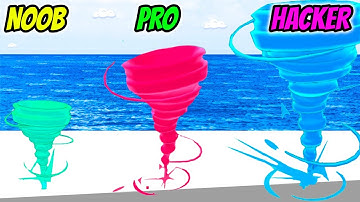 Crazy Tornado Colors - NOOB vs PRO vs HACKER