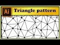 🔺🛆🔺 Irregular triangles pattern with dots - Adobe Illustrator tutorial