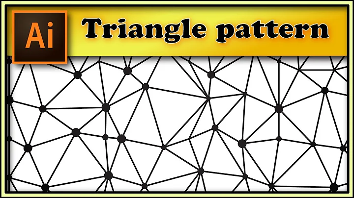 🔺🛆🔺 Irregular triangles pattern with dots - Adobe Illustrator tutorial