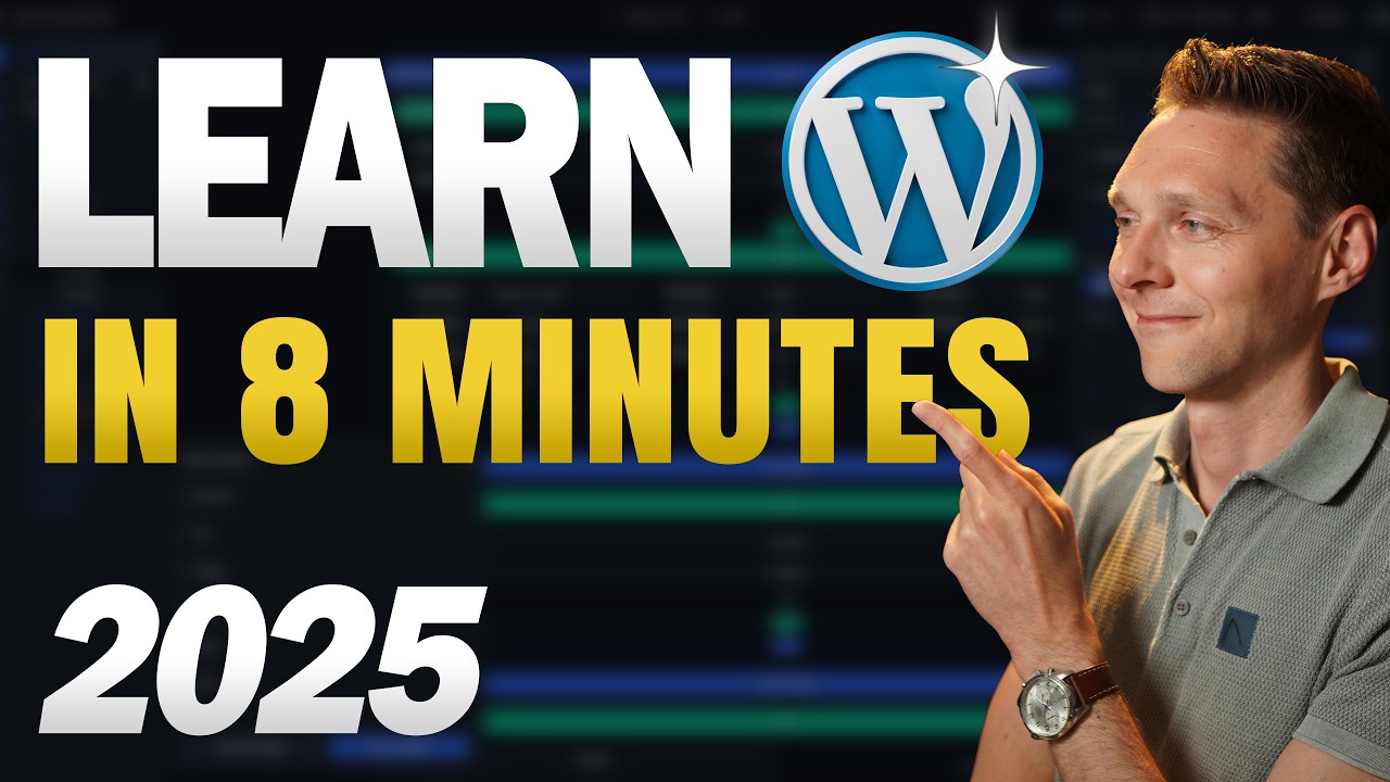 Learn WordPress in 8 Minutes! Beginner Tutorial - YouTube