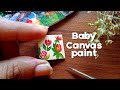 Baby Wood Canvas paint || Flower paint || #Acrylic_colour.