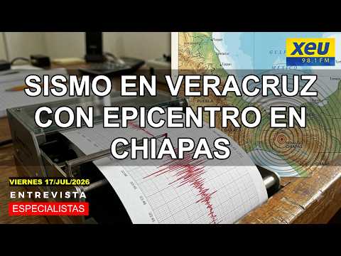 Sismo en Veracruz con epicentro en Chiapas