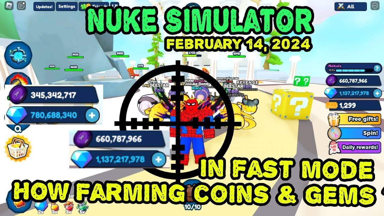 How Farming Coins & Gems in Nuke Simulator - YouTube