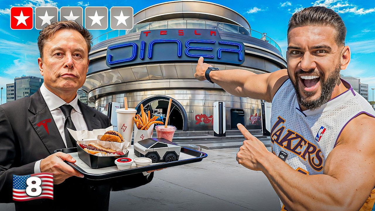 Mananc la Restaurantul lui Elon Musk — Merita sau NU?! (Tesla Diner)