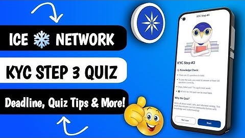 ice network KYC step #3 Quiz answer ki live video tamam Question ka Answer correct 💯 last tak dahna#