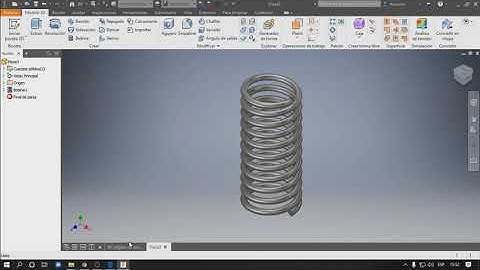 Tutorial Resorte (Spring) Autodesk Inventor
