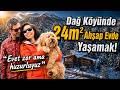Uludağın Köyünde, 24m2 Ahşap Evde, Karlar Altında, Karı Koca Tam Zamanlı Yaşamak!