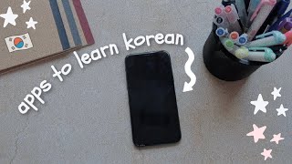 apps i use to learn korean 🇰🇷