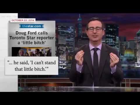 2014, October - Last Week Tonight with John Oliver - Doug Ford of Toronto - closed captioned