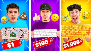 Brothers Use Cheap VS Expensive Keyboards To Play Fortnite! ($1 vs $1,000)
