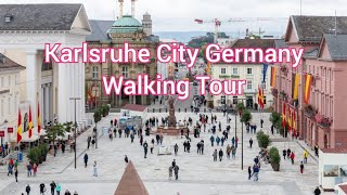 Karlsruhe City, Germany Walking Tour | Summer 2022 | from train station to Karlsruhe Palace