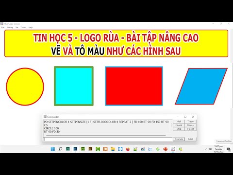 Tin Học Lớp 5 Logo Rùa Vẽ Và Tô Màu Hình Tròn, Hình Thoi, Hình Vuông » Tài  Liệu Miễn Phí Cho Giáo Viên, Học Sinh.