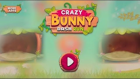 Crazy Bunny Dash Run: Jungle Runner Android Mobile GamePlay Realistic Animations Bunny Running Game