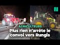 Le convoi d’agriculteurs Agen - Rungis contourne le barrage policier et repart image