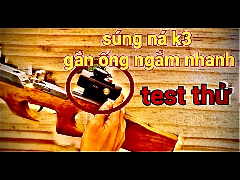 Video Súng ná cao su k3 gắn ống ngắm nhanh - youtube