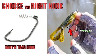 HOW TO Choose the PERFECT Fishing HOOK! ( DART'N TOAD HOOK TIPS ) 