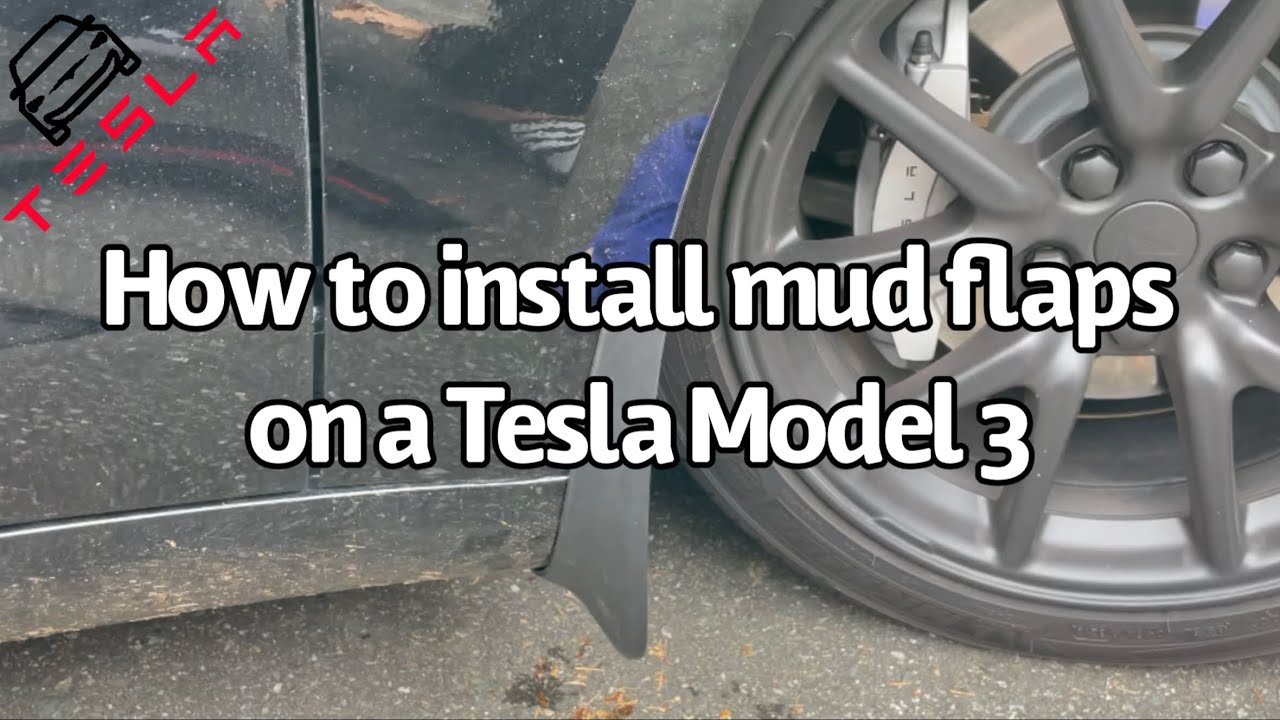 How to install mud flaps on a Tesla Model 3 (30 day update in ...