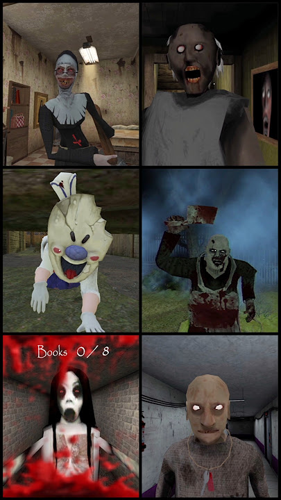 Evil Nun Vs Granny 2 Vs Rod Vs Psychopath Vs Slendrina The Cellar Vs Grandpa | Jumpscare Battle