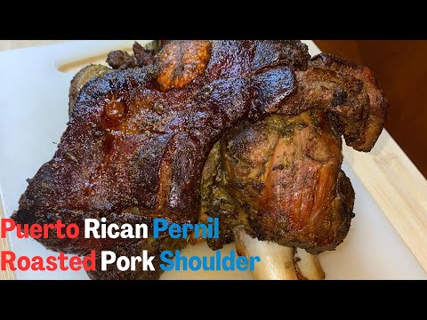 How To Make The BEST Puerto Rican Style Roast Pork Shoulder #PERNIL #PICNICSHOULDER