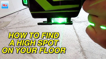 How do I find the high spot on my floor? Floor leveling MrYoucandoityourself
