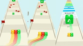 Cube Race 3D: Join 2048 - Gameplay Walkthrough Part 1 All levels 1-3 ( Android/iOS ) screenshot 5