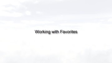 Working with Oracle Social Network Favorites (Release 10)