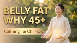 Why Belly Fat Sticks After 45? | 20 Min Gentle Tai Chi No-Jump Fix