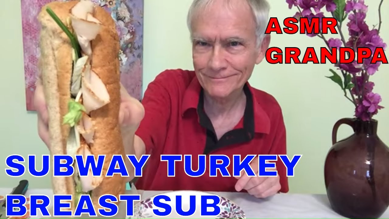 SUBWAY Turkey Breast Sub ASMR MOST POPULAR Subway Sub! YouTube