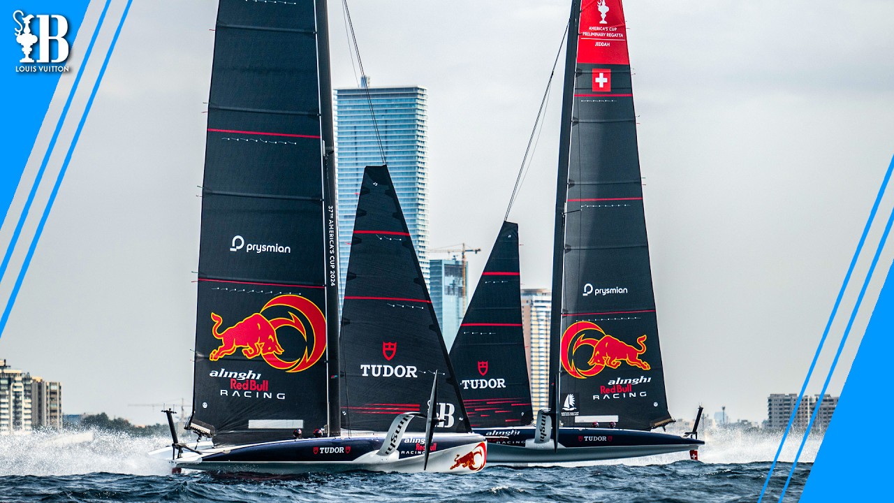 ⁣Swiss ESCAPE WINTER with Two-Boat Training in Jeddah | Day Summary - 17th January | America's Cup