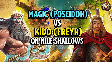Age of Mythology Retold: Poseidon vs Freyr! Replay Analysis