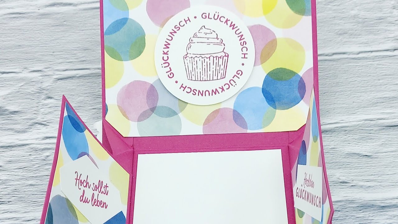 Anleitung  Dual Pop Up Card Bezaubernd Bunt Stampin'Up!