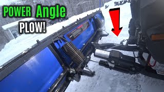 Power ANGLE Plow makes it EASY! | Polaris 66' Glacier PRO w/ POLY Edge | ATV SxS