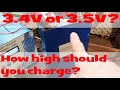 Charging lifepo4 lfp to 34v and 35v with and without absorption what a difference