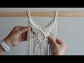 DIY Macrame Tutorial: Centre Wall Hanging Pattern Using Double Half Hitch Knots!