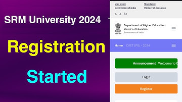 SRM University 2024 Registration Started | How to Fill the application form Details Application