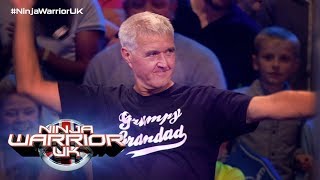 Grumpy Grandad Martin Monaghan Gives The Course A Go | Ninja Warrior UK