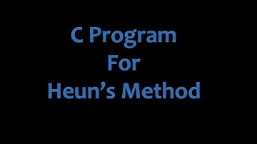C Program for Heun